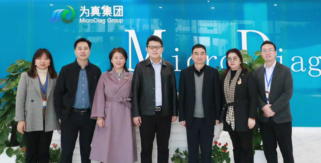 百洋生物診斷副總裁馬光磊一行到為真開展商務洽談